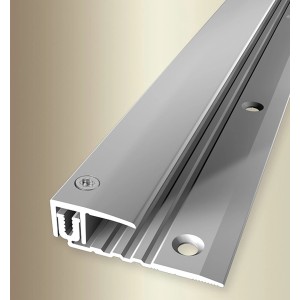 Parkettfreund Ausgleichsprofil PF 256 Edelstahl, 100cm Länge, für Bodenhöhen 6,5-16mm.