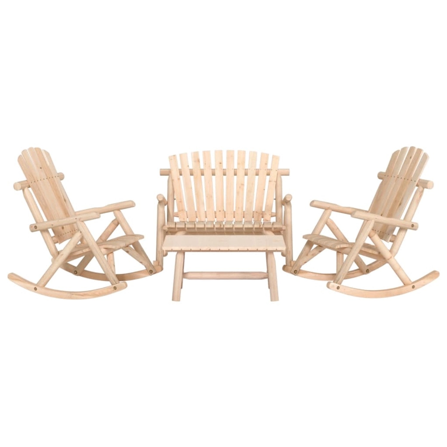 vidaXL 4-Tlg Garten-Lounge-Set Massivholz Fichte 3185525 günstig online kaufen