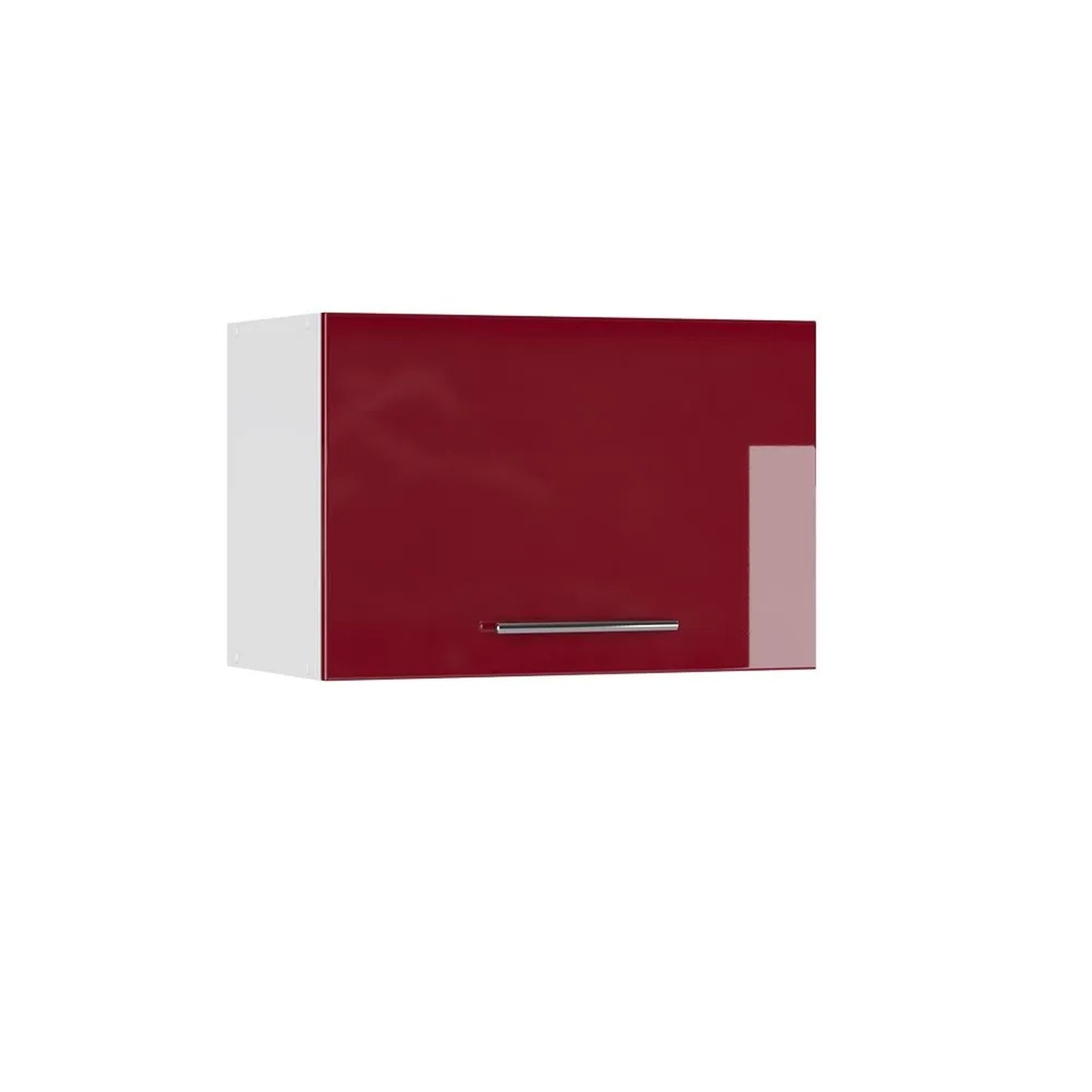 Vicco Hängeschrank Fame-Line Hängender Küchenschrank Bordeaux Hochglanz Weiß 60 cm Flach