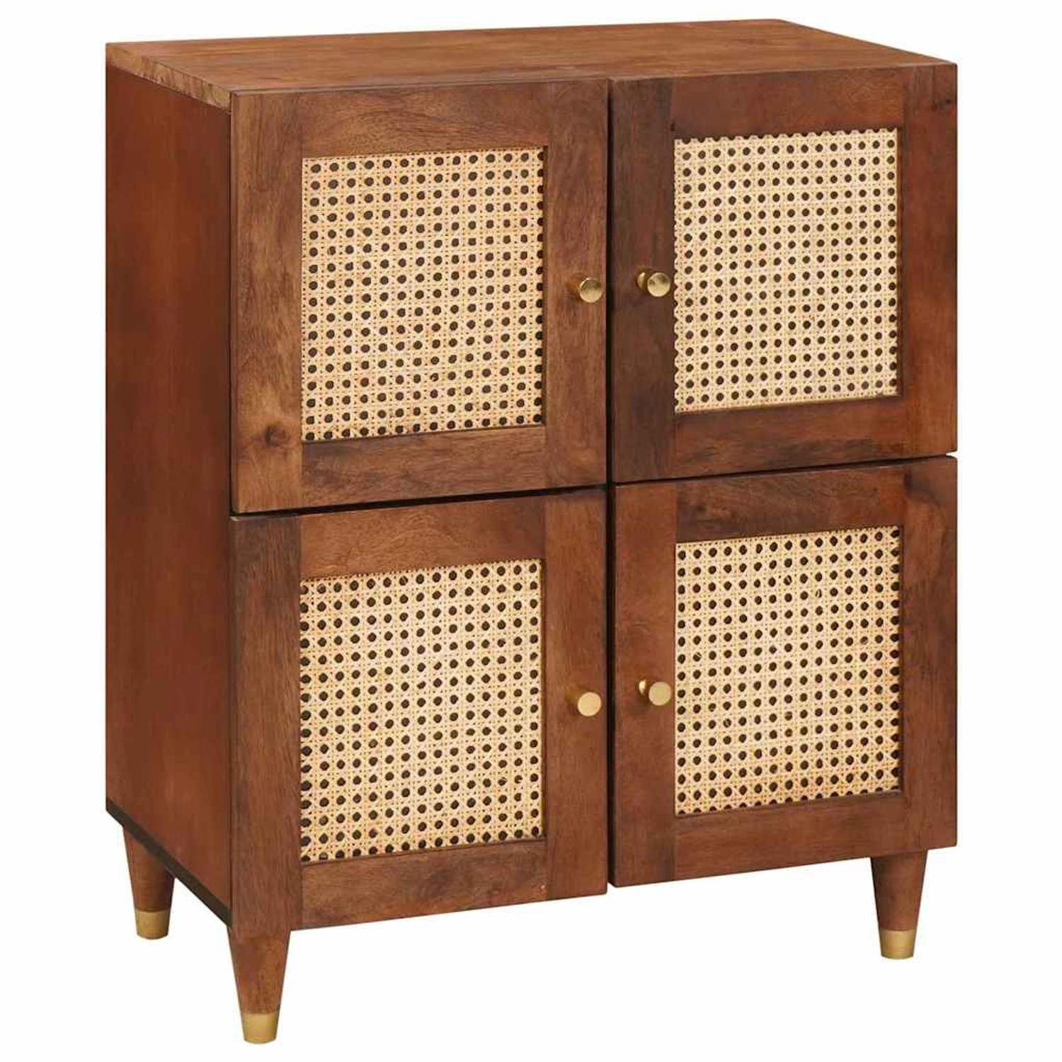vidaXL Sideboard Braun 60 x 33,5 x 75 cm Massives Mangoholz 4018906 günstig online kaufen