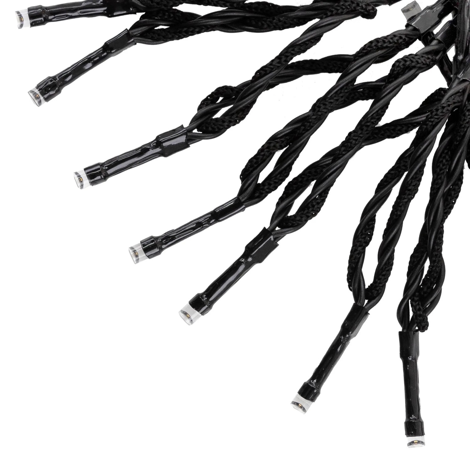 ECD Germany Lichterkette für Fahnenmast, 192 warmweiße LEDs, Weihnachtsbeleuchtung.