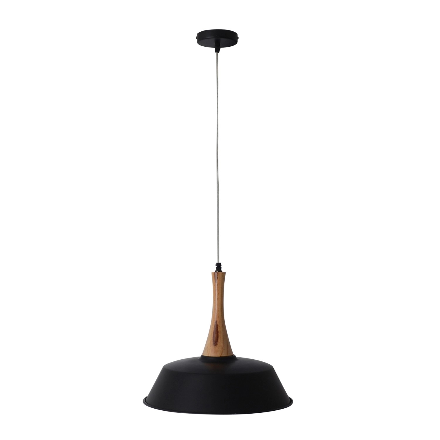 Näve Pendelleuchte Culum Schwarz Ø 36 cm x 120 cm günstig online kaufen