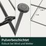VERDOBA Teichzaun Gartenzaun Hundezaun Metall Gitterzaun aus Zaunelementen 10x Unterbogen Anthrazit_4