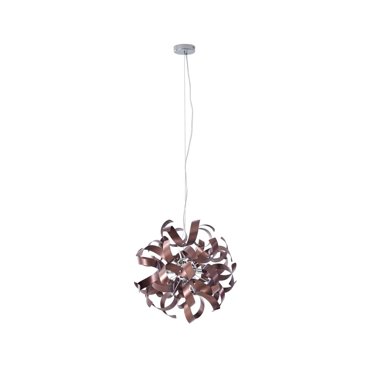 Lucande Pendelleuchte Kaelor 10020080 Design Modern in Kupfer aus Aluminium günstig online kaufen