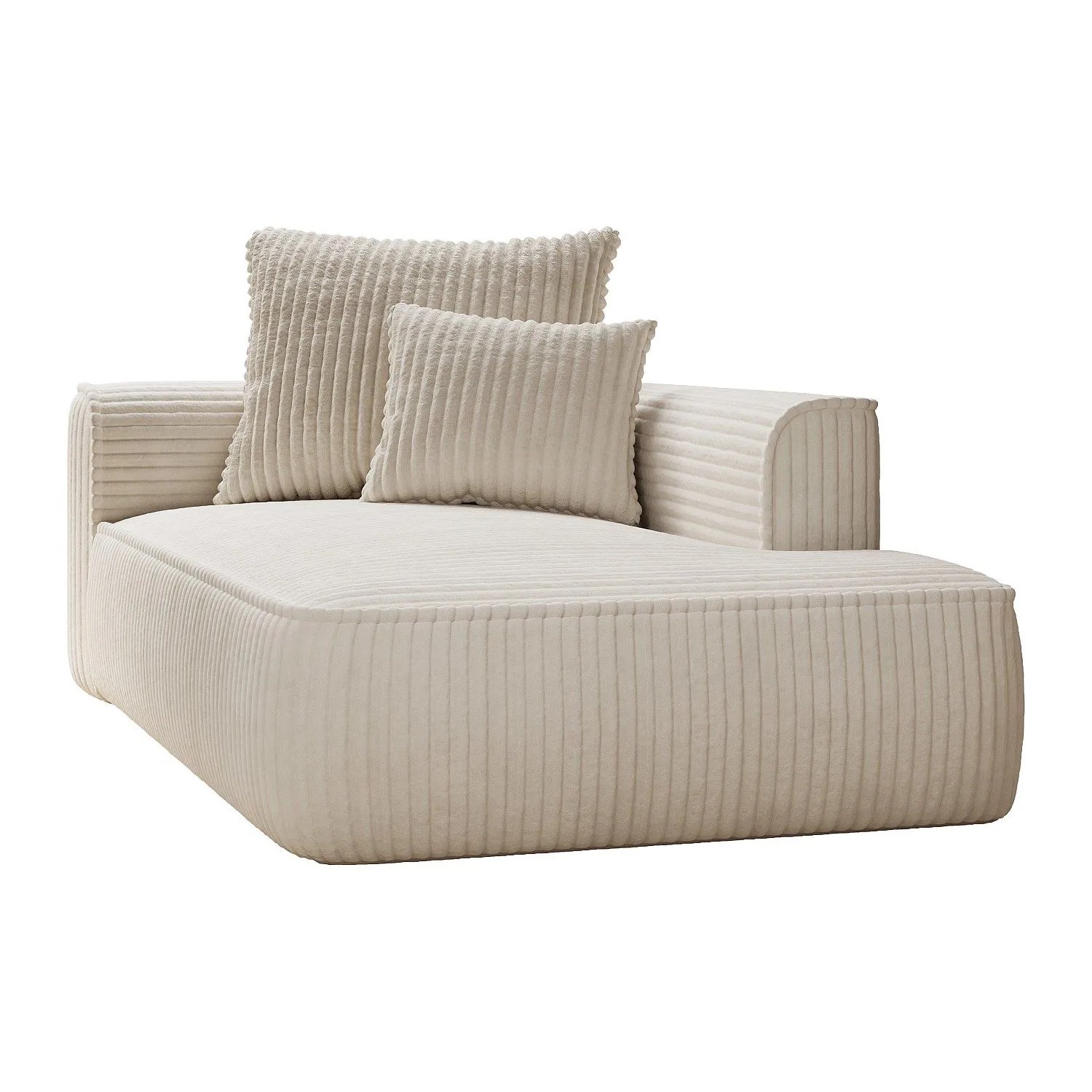 Vente-unique Recamiere Ohne Schlaffunktion Pineta Beige 180 cm