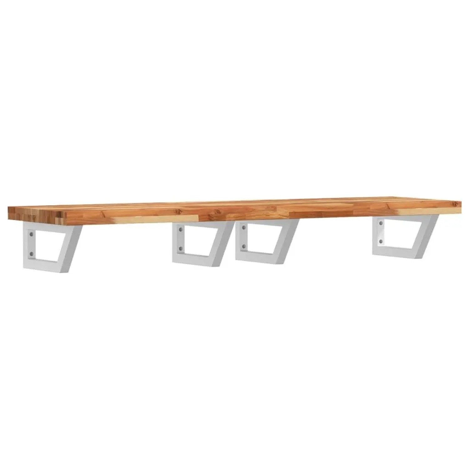 vidaXL Waschbeckenregal Wandmontage Stahl und Akazienholz 3302758 günstig online kaufen