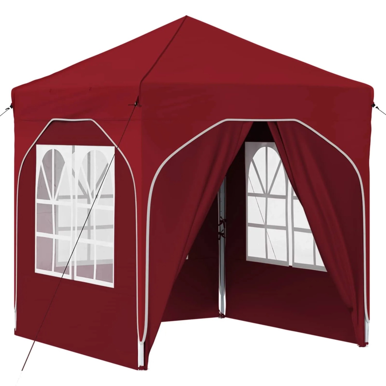 vidaXL Pop-Up Partyzelt 192 x 192 x 245 cm Bordeauxrot 42019840
