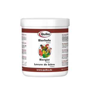 Quiko Bierhefe 400g, Ergänzungsfutter für Vögel zur Unterstützung von Aufzucht und Mauser.