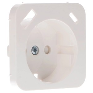 Weißer ProCharge Steckdoseneinsatz Reflex SI mit USB-A und USB-C Anschluss.