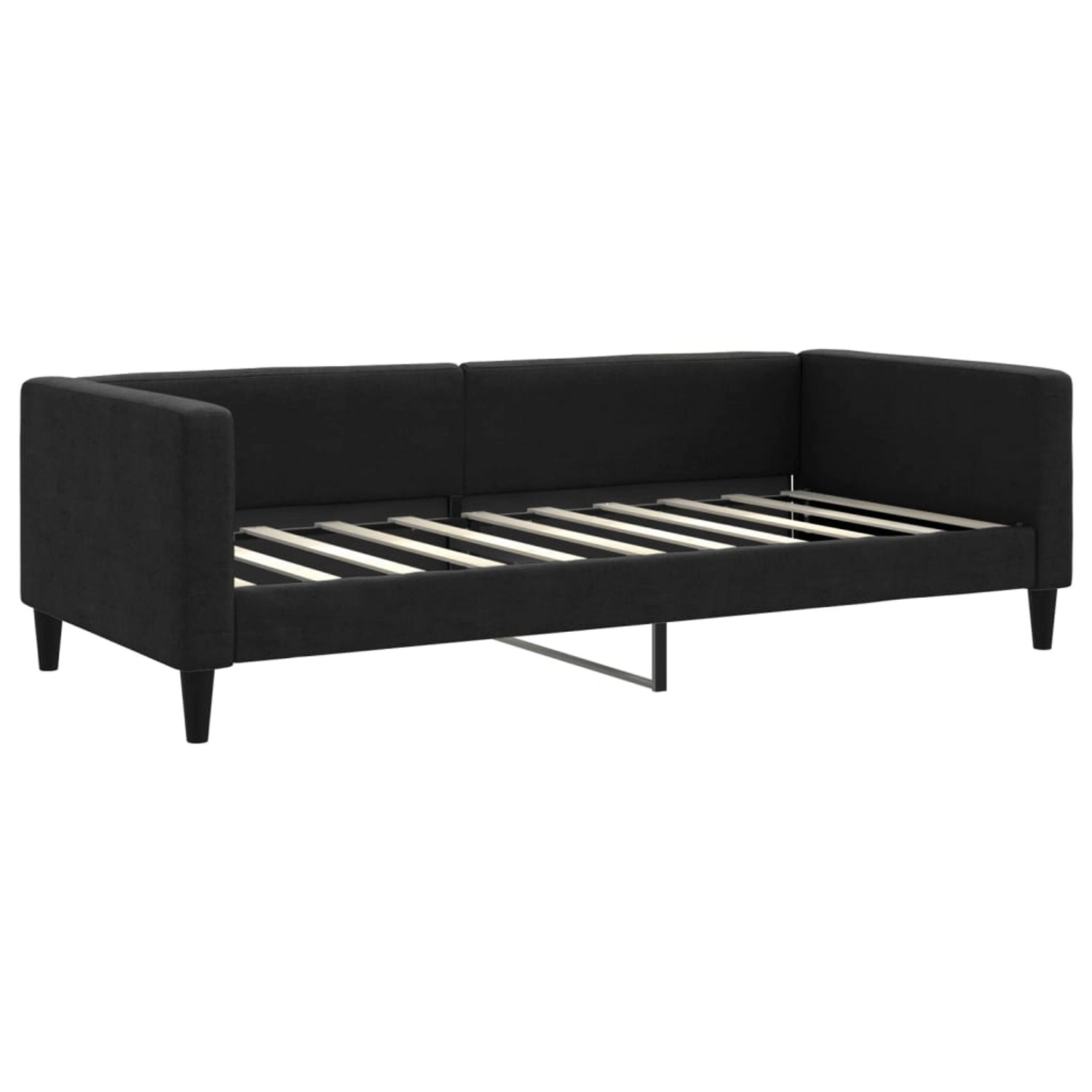 vidaXL Gästebett Tagesbett Schwarz 90x190 cm Stoff Gästebett Gästecouch Gäs günstig online kaufen