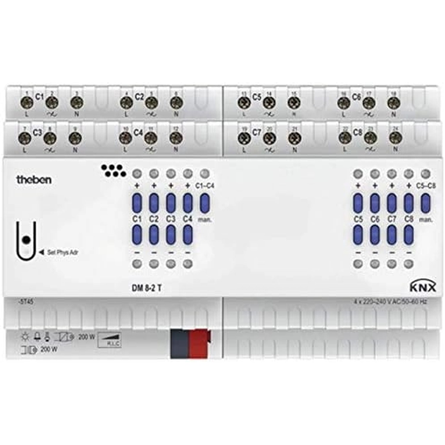 Thumbnail - Theben DM 8-2 T KNX Dimmaktor