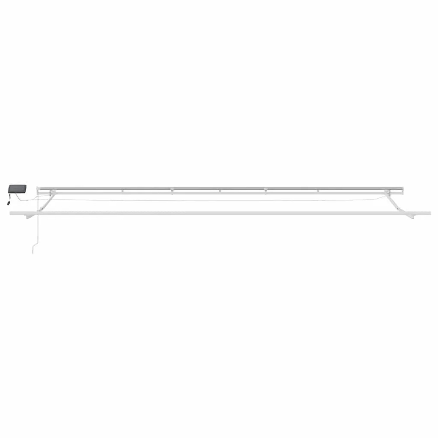 vidaXL Einziehbare Markise Mehrfarbig 600 x 300 cm Stoff und Stahl 3331614_8
