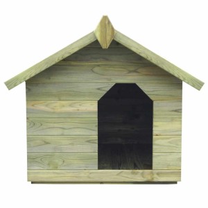 vidaXL Hundehütte mit Dach Imprägniertes Kiefernholz 45150