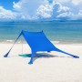 SoBuy Strandzelt Sonnensegel mit Alu-Stangen Sonnenschutz für Strand OZT01-DB_5