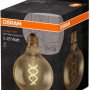 Osram LED-Leuchtmittel E27 Globeform 4W, extra warm, in Produktverpackung.