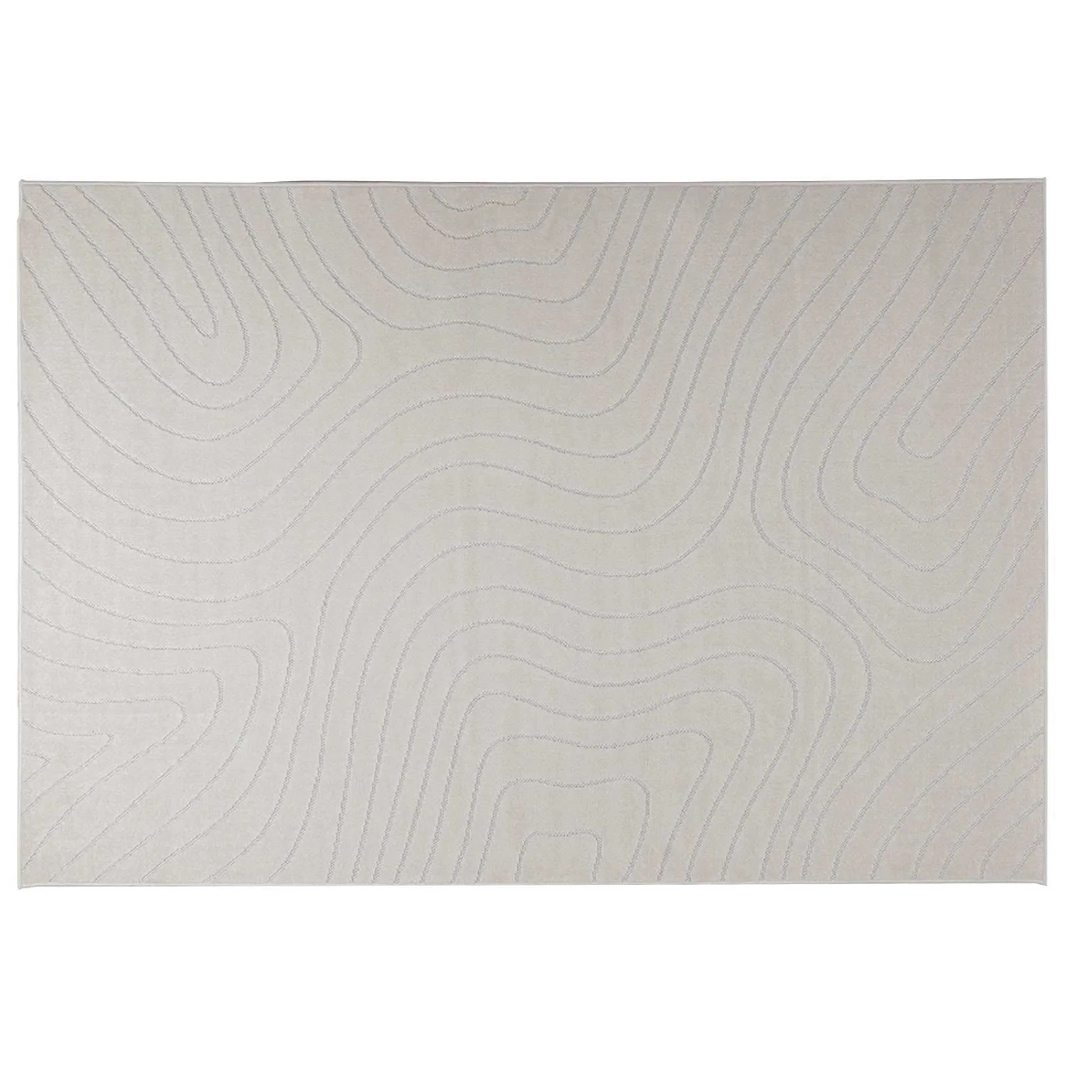 vidaXL Bereichsteppiche PALMERAS Creme 230 x 160 cm Polyester 42022626