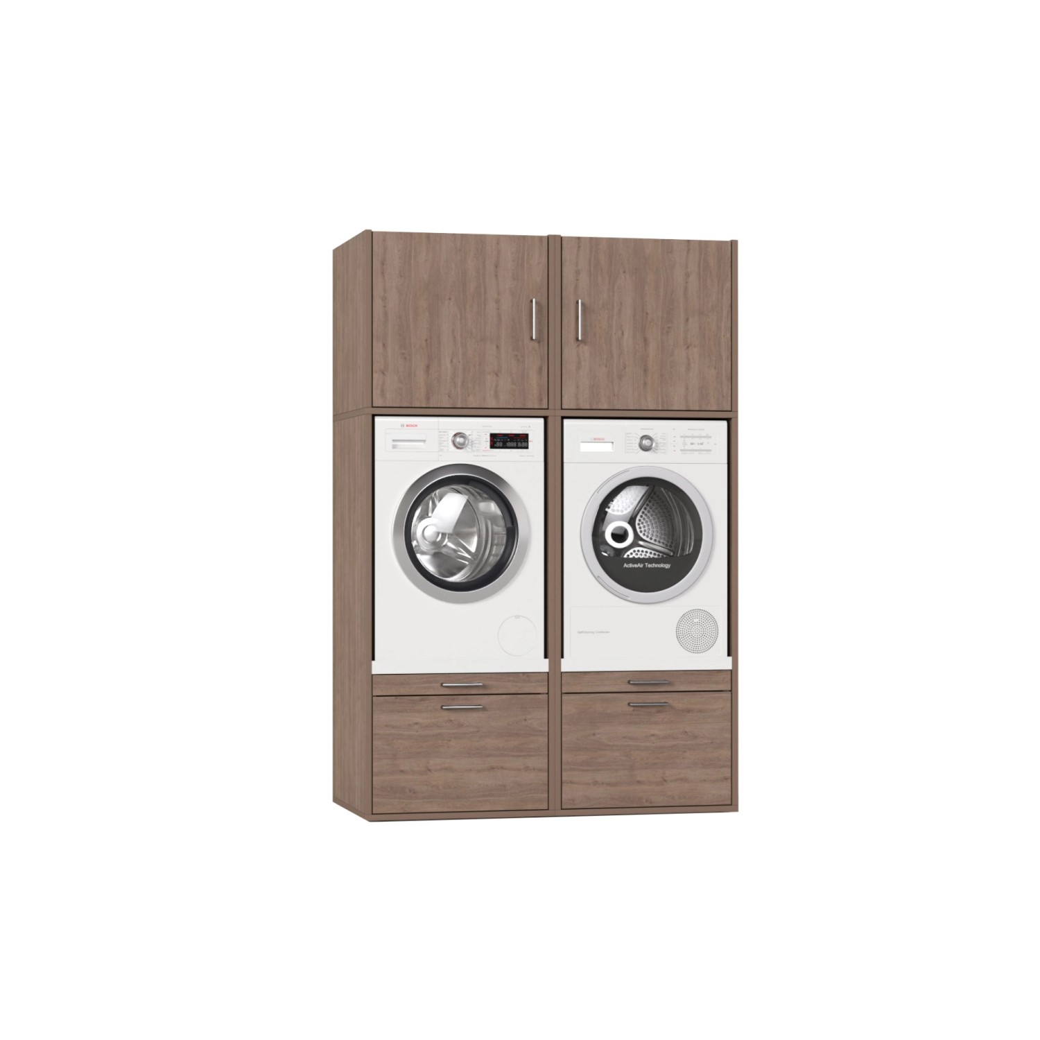 Waschturm Waschmaschinenschrank Twin collection 4.2 Natur Eiche-Optik günstig online kaufen