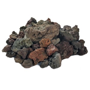 Elementi Lavasteine, rötlich, 3 kg für Gas-Feuerstellen & Grills.