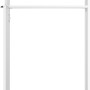 Optifit Midischrank Arvid986, 60 cm, Weiß, für Backofen und Kühlschrank. Vorratsschrank mit Tür und Konstruktionsböden.