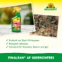Neudorff Finalsan AF Giersch-Frei Unkrautvernichter in grüner Sprühflasche mit Anwendungsbeispiel.