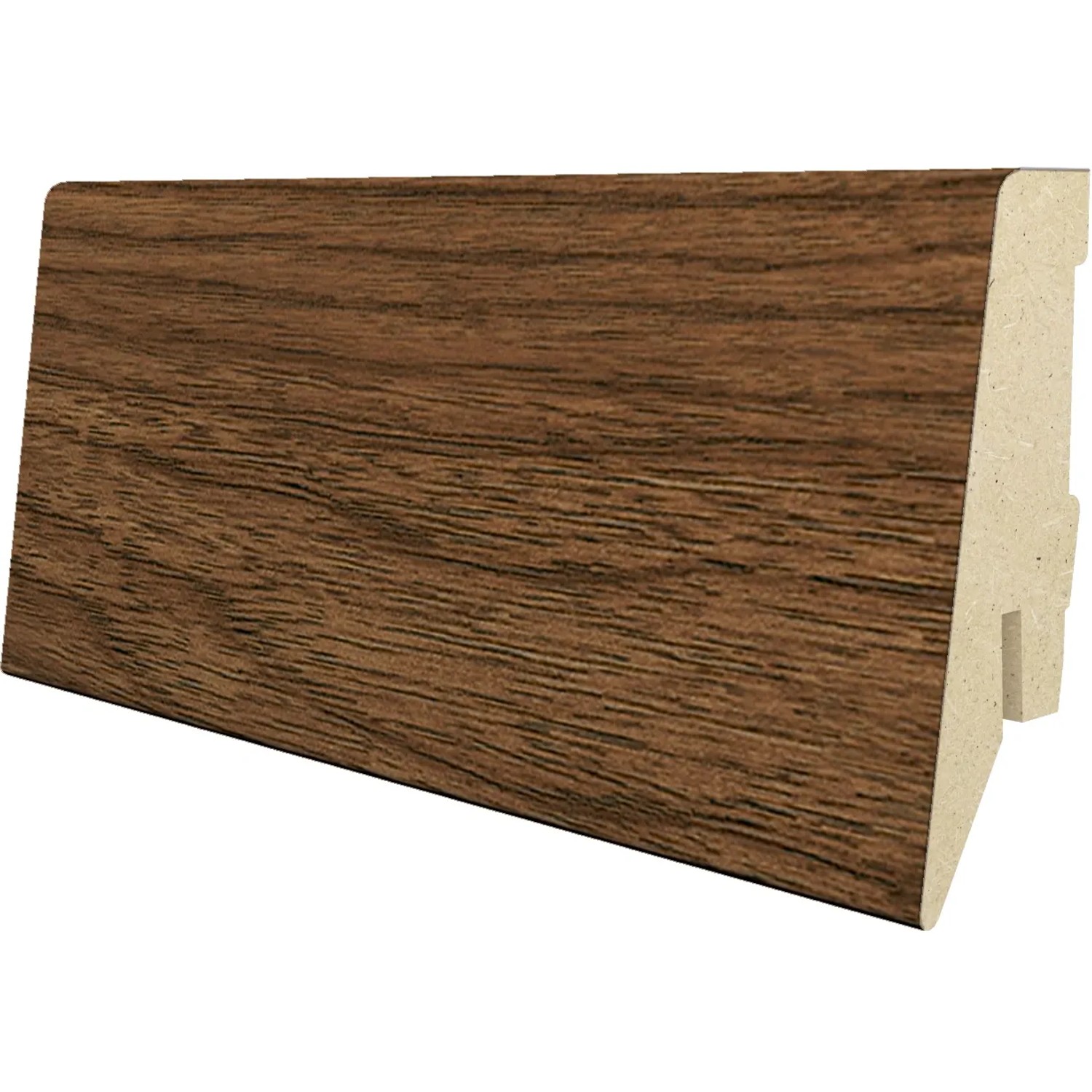 Schöner Wohnen Sockelleiste Toscana Nussbaum 58 mm x 19 mm Länge 2420 mm