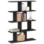 Schwarzes vidaXL Würfelregal mit 12 Fächern aus Holzwerkstoff. Modernes Design für Wohnzimmer und Büro.