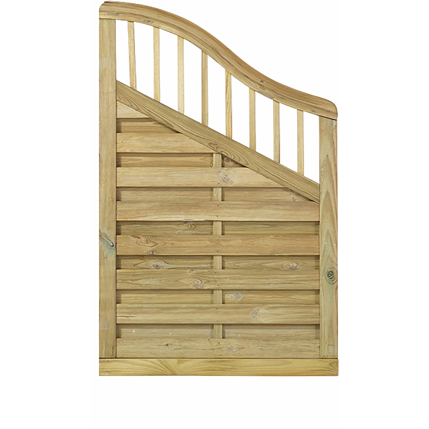 Sichtschutzzaun Rondo Nadelholz druckimprägniert 90 cm x 142/104 cm günstig online kaufen