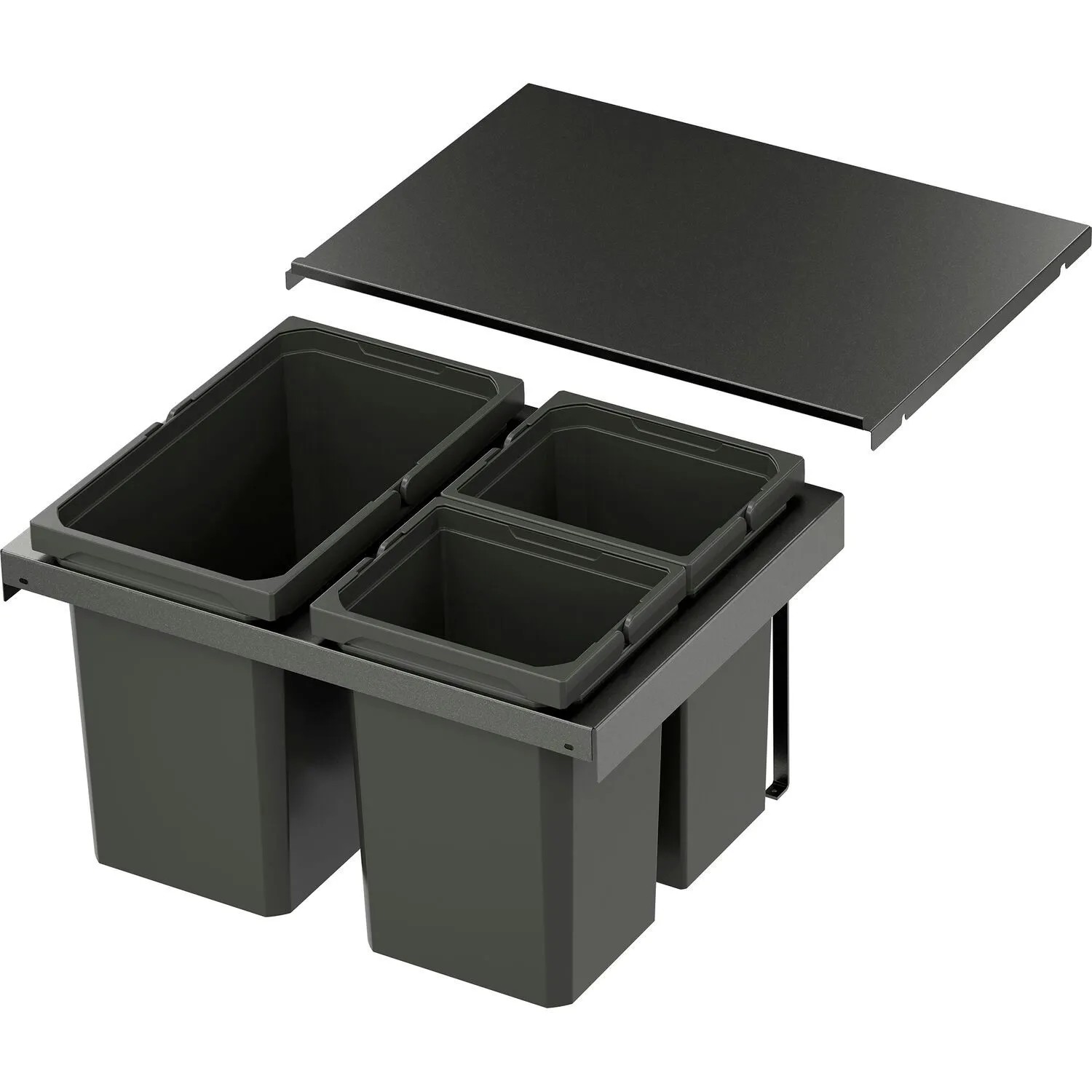 Vauth-Sagel Abfalltrennsystem Envi Flex Korpusbreite 600 mm 1x22, 2x10, Lava