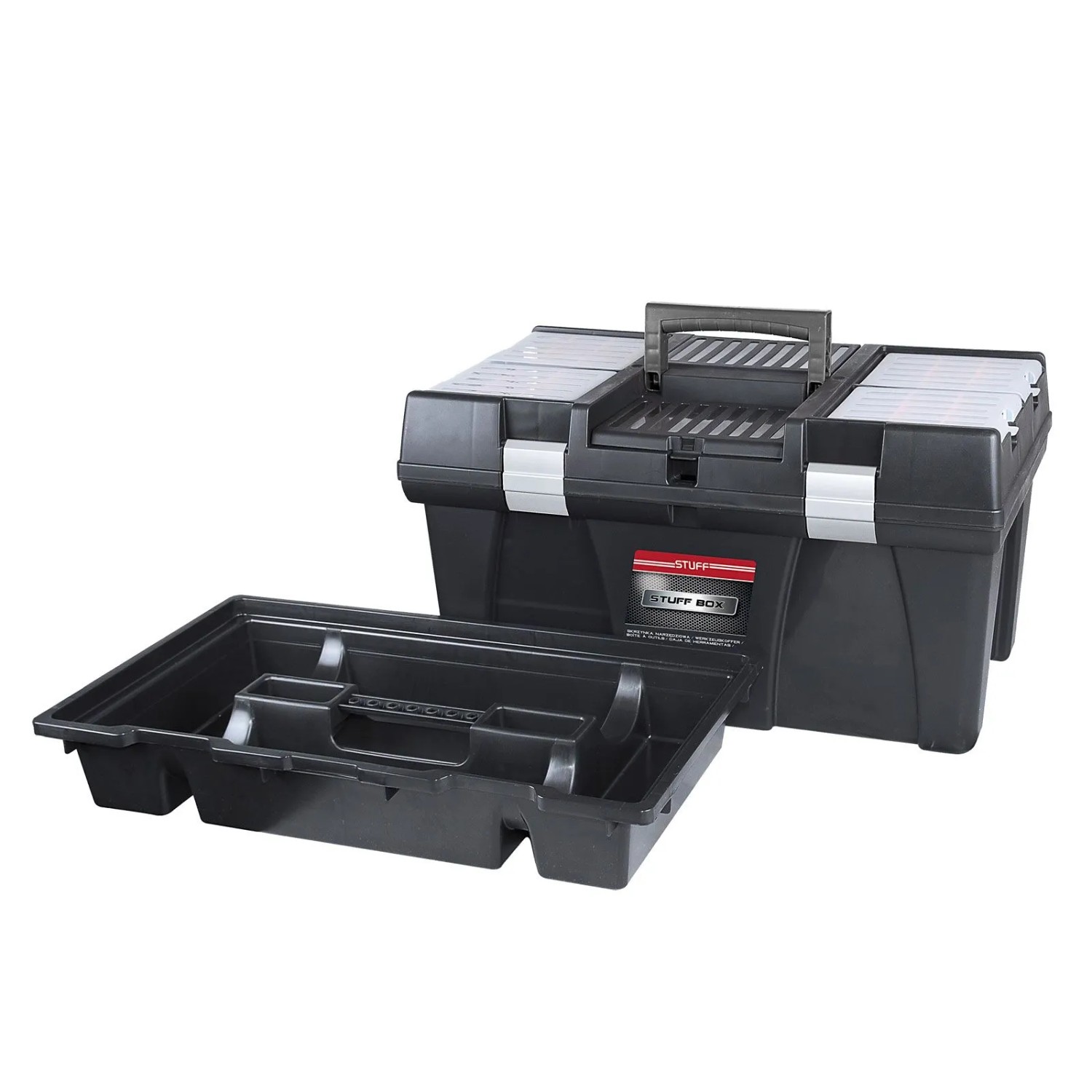 PROREGAL Werkzeugkoffer Light S HxBxT 20x41,5x22,6cm Polypropylen Schwarz