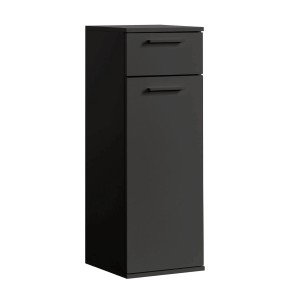 mokebo Bad-Beistellschrank „Der Matrose“ in Anthrazit, Badschrank mit Schublade und Tür.