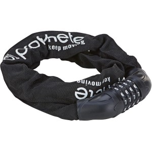 Schwarzes Prophete Zahlen-Kettenschloss mit 4-Zahlen-Kombination für Fahrräder.