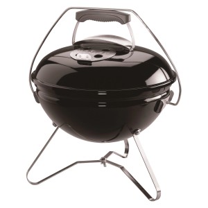 Schwarzer Weber Holzkohle-Kugelgrill Smokey Joe Premium, Ø 37 cm, mit Deckel und Tragegriff.
