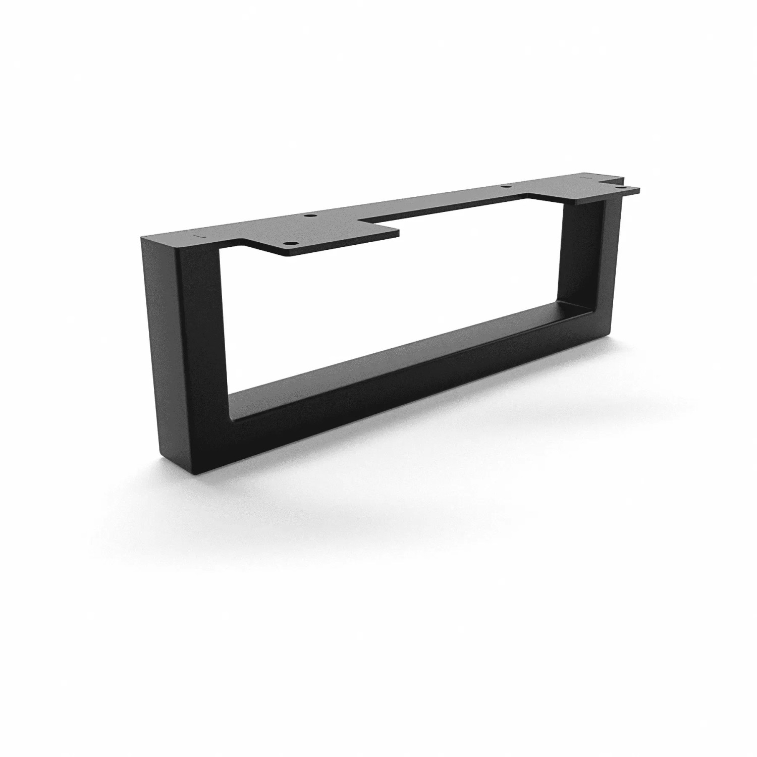 HEVVA Möbelbein GRAZ 10 cm Hoch 30 cm Tief 1 Stück Schwarz
