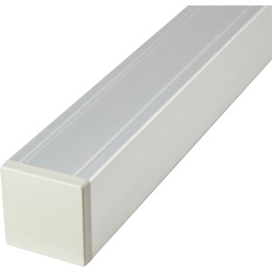 Aluminium Pfosten (95cm) mit Kappe für Zaunbau & Sichtschutz in Silber.