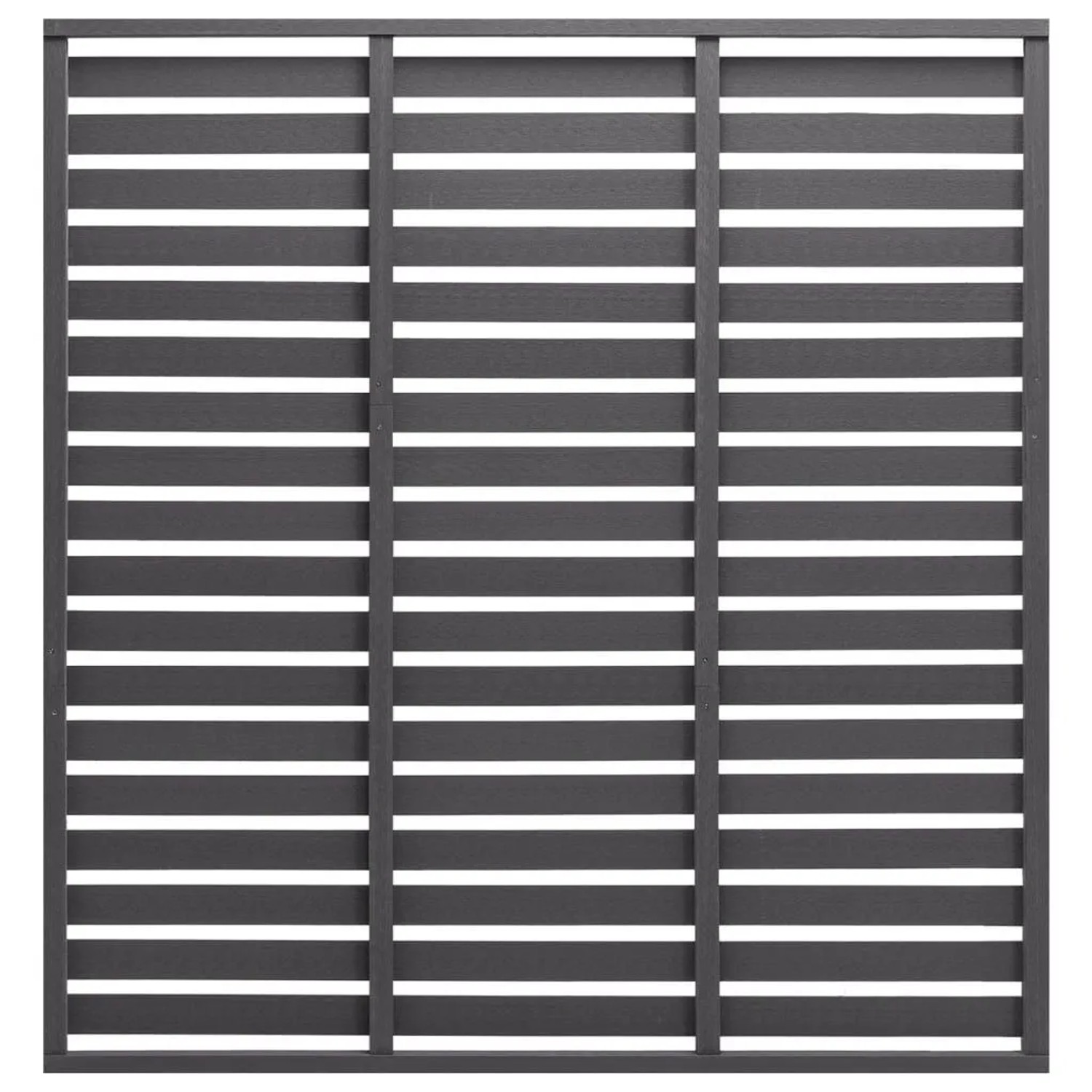 vidaXL Zaunelement WPC 180x180 cm Grau 318110