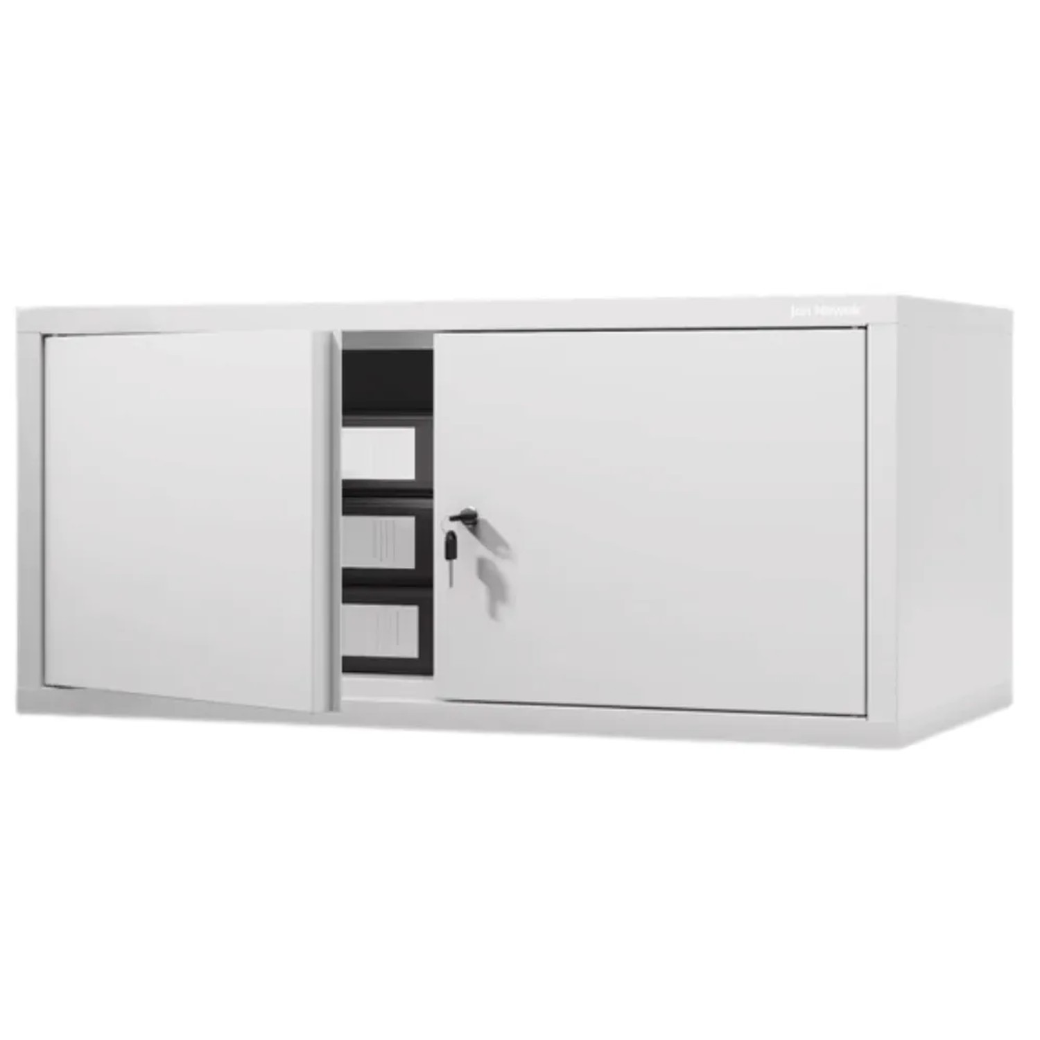 DELUKE Schrankerweiterung Aktenschrank mit 2 Flügeltüren 38 x 80 x 40 cm Weiß