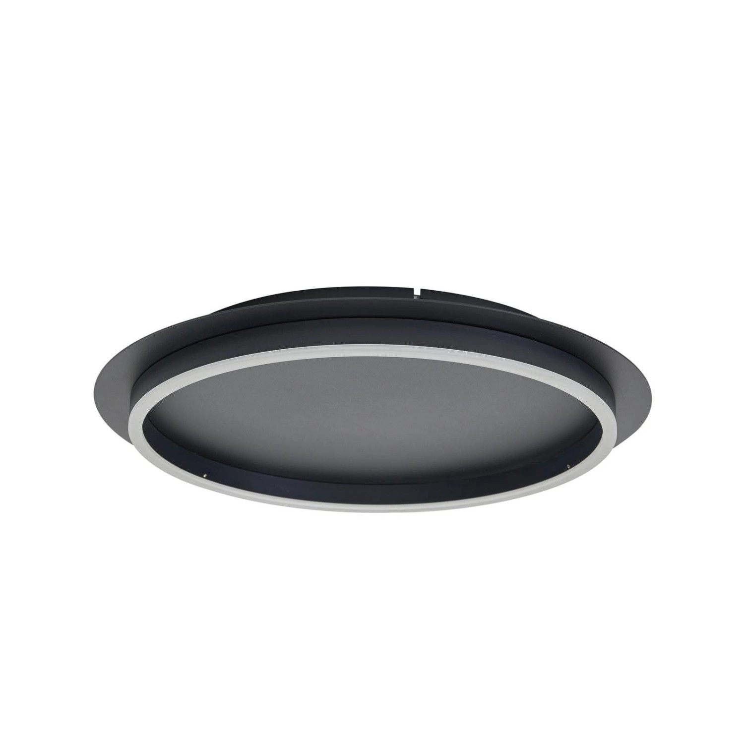 Lindby LED Deckenleuchte Kunis 10031253 Modern in Schwarz 1-flammig Wohnzim günstig online kaufen