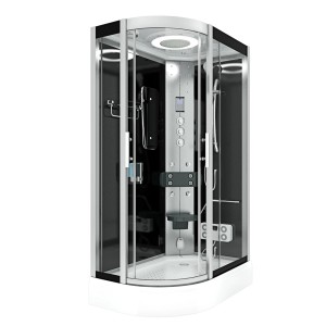 AquaVapore Duschkabine D60-73T3L, 120x80 cm, mit Dampfsauna und Regendusche.
