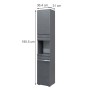 Vicco Badschrank Fredd Anthrazit Hochglanz 36 x 191_3