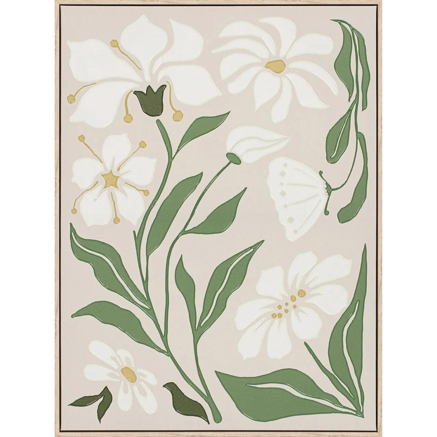 Art Universe Leinwandbild Natural Flowers 60 x 80 cm