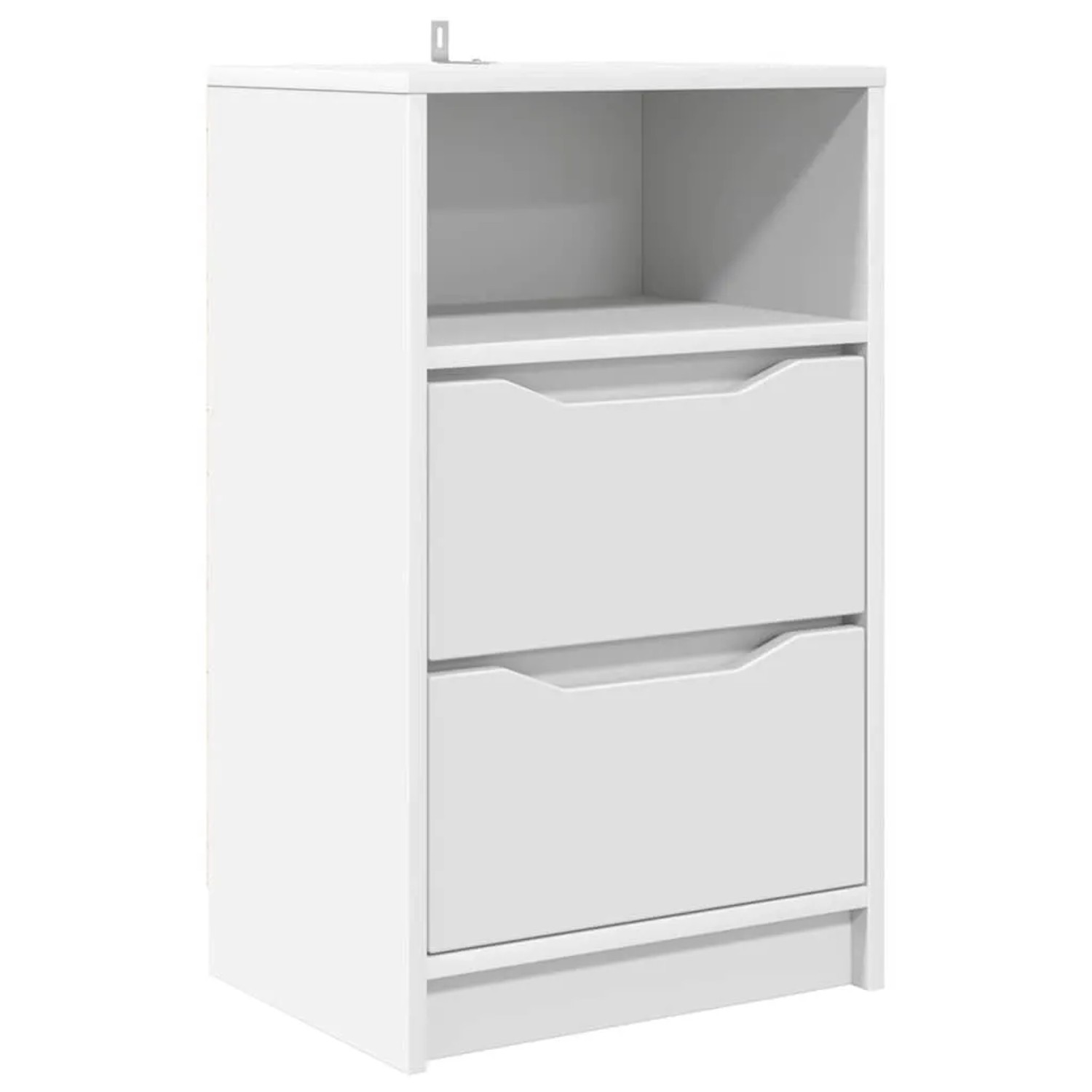 vidaXL Nachttisch mit Schubladen Weiß 40 x 30 x 467 cm Holzwerkstoff 888907