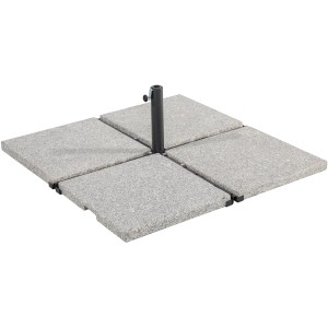 Schneider Plattenständer für Sonnenschirme, anthrazitgrau, mit vier Betonplatten.