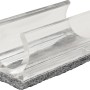 Wagner Klemmschalengleiter EH 0693 für Rundrohre, Ø 2,2 cm, transparent, 4er-Set.