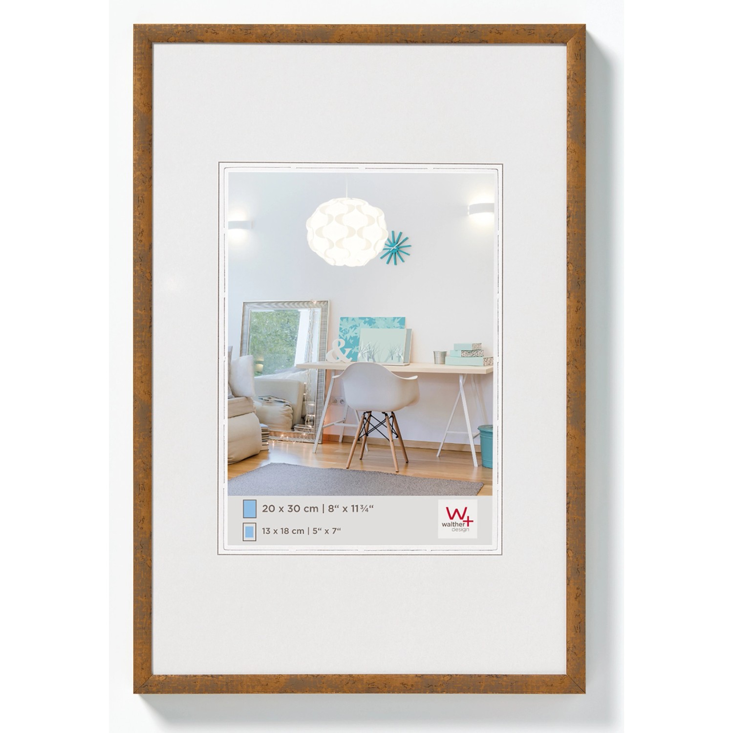 walther design New Lifestyle Kunststoff Bilderrahmen 18x24 cm  Taupe KV824X günstig online kaufen
