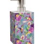 Sanilo Seifenspender Kolibri, Teil des Badhelfer Sets, mit Blumen- und Vogelmuster.