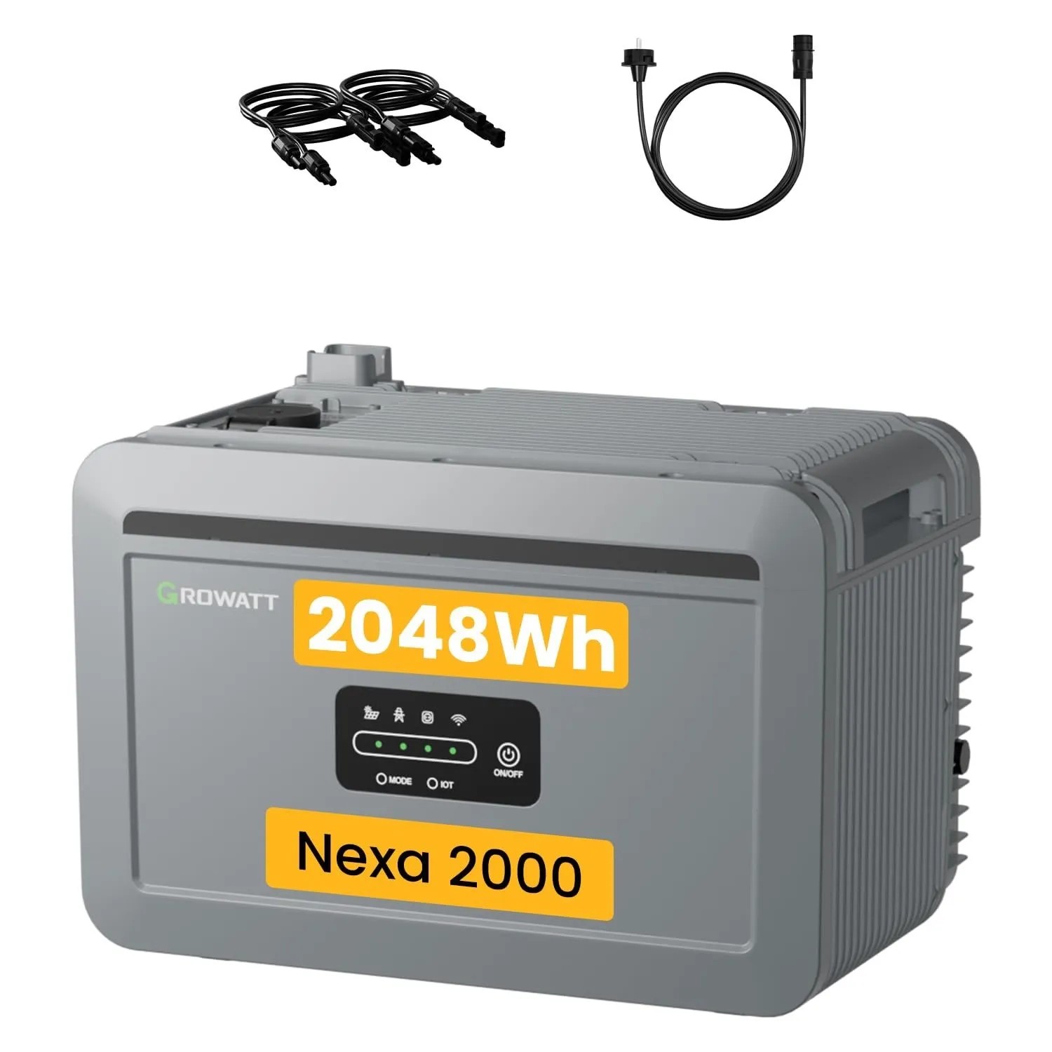 Growatt NEXA 2000 Speicher für Balkonkraftwerk 2048 Wh LiFePO4 IP66
