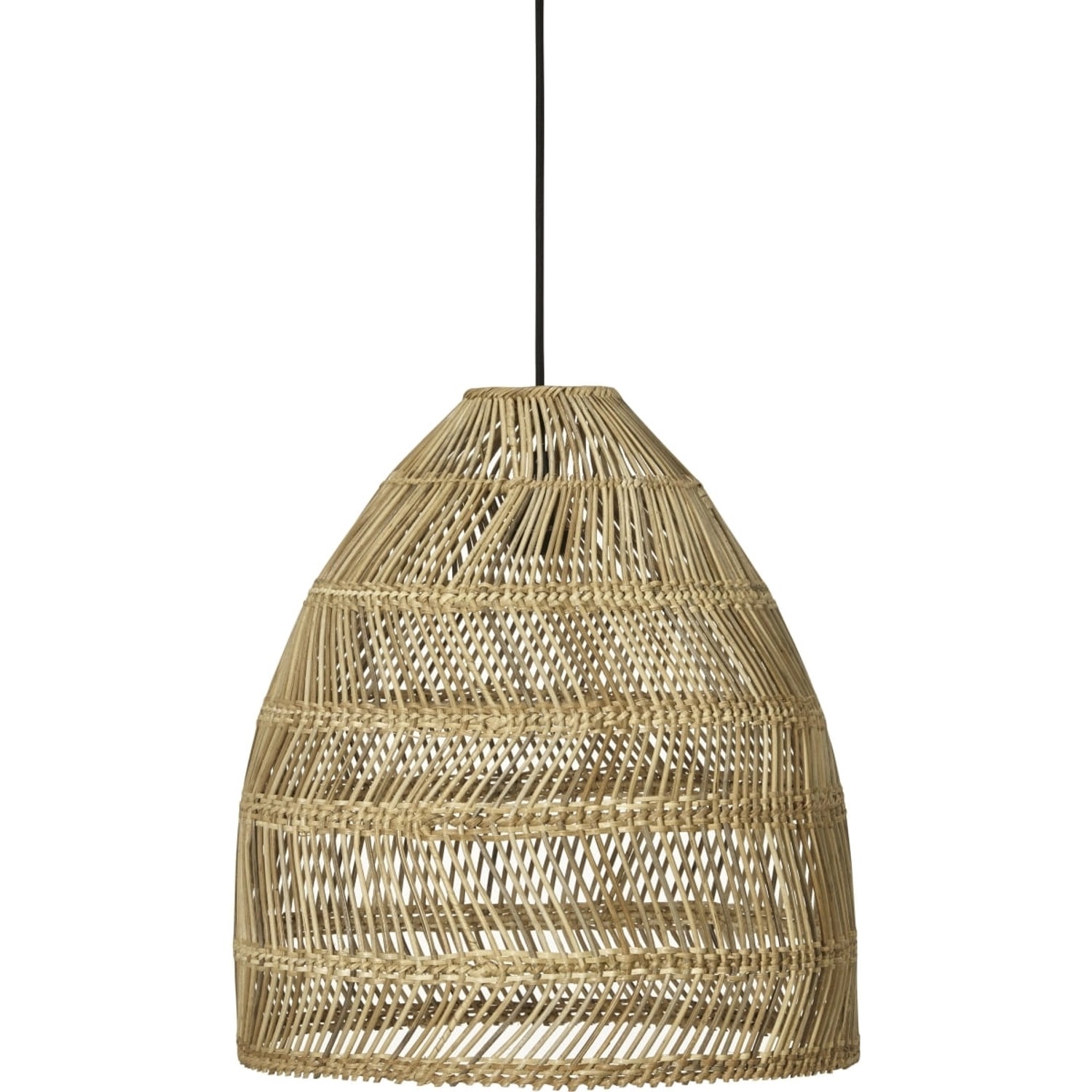 PR Home Maja Hängelampe Natur Rattan Outdoor IP44 36cm E27 2,5m mit Stecker