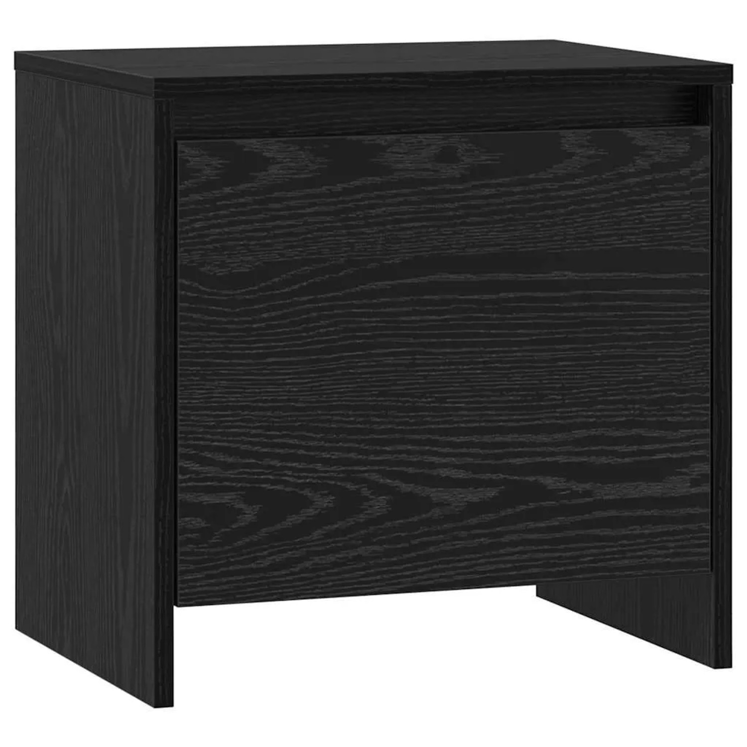 vidaXL Nachttisch Schwarz Eichen-Optik 45 x 34 x 44,5 cm Holzwerkstoff 8000983