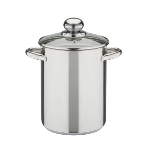 GSW Spargeltopf mit Glasdeckel und Einsatz 16Cm