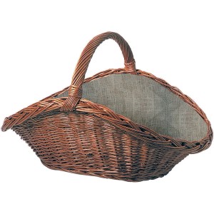 Lienbacher Weidenkorb Modell 3 mit Jute-Einlage für Kaminholz oder Deko.